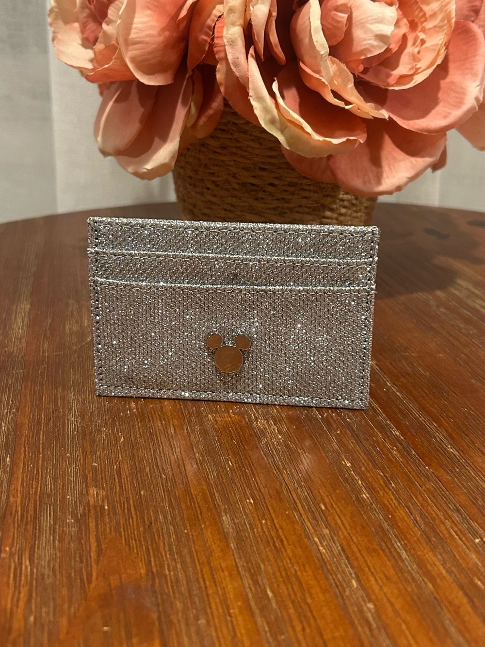 Disney Mickey Mouse Silver Card Holder Wallet